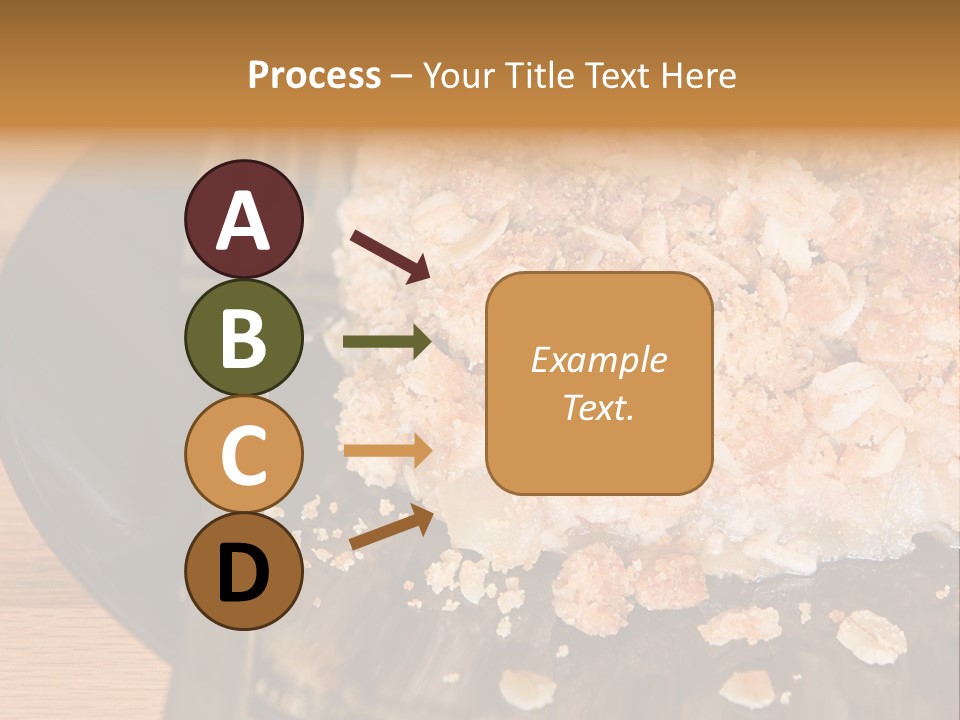 A Piece Of Cake On A Plate With A Fork PowerPoint Template