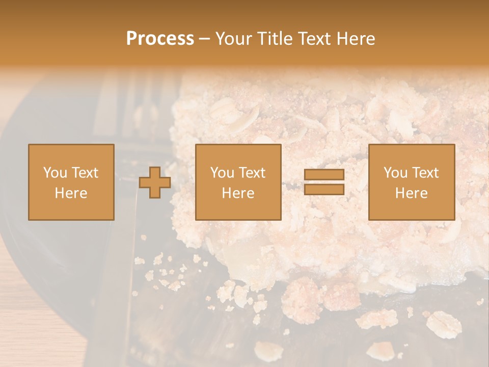 A Piece Of Cake On A Plate With A Fork PowerPoint Template