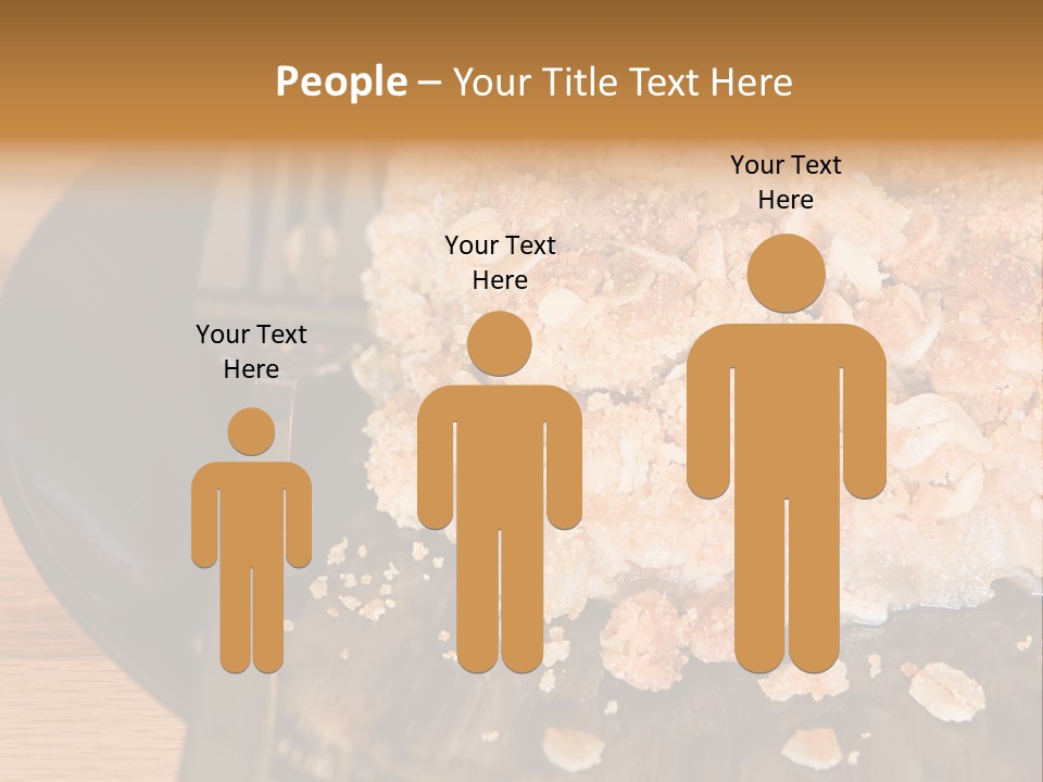 A Piece Of Cake On A Plate With A Fork PowerPoint Template