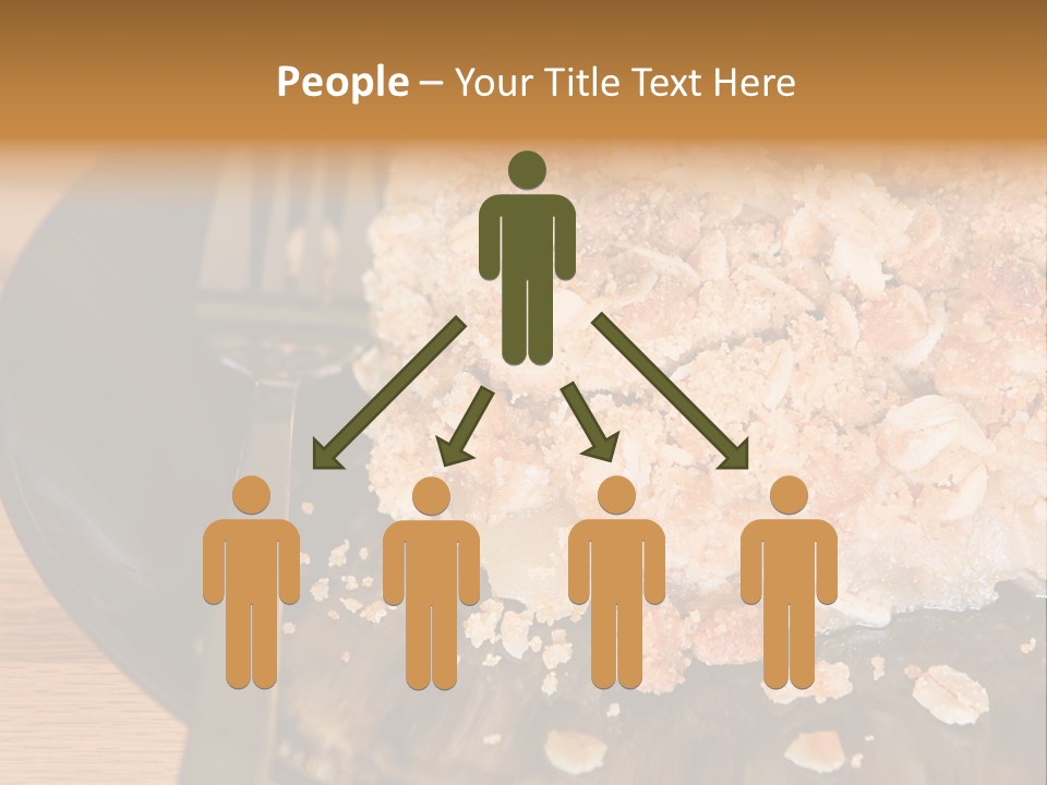 A Piece Of Cake On A Plate With A Fork PowerPoint Template