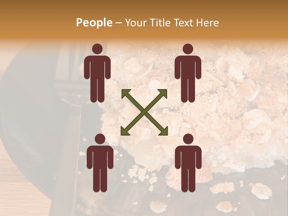 A Piece Of Cake On A Plate With A Fork PowerPoint Template