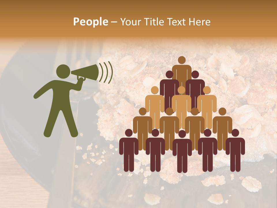 A Piece Of Cake On A Plate With A Fork PowerPoint Template