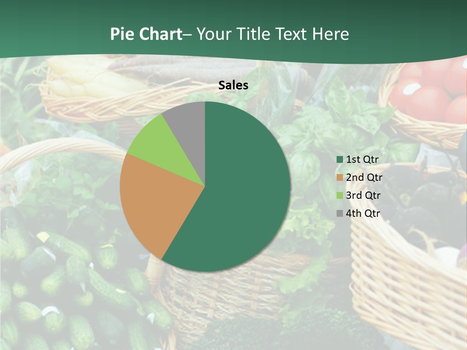 A Bunch Of Baskets Filled With Different Types Of Vegetables PowerPoint Template