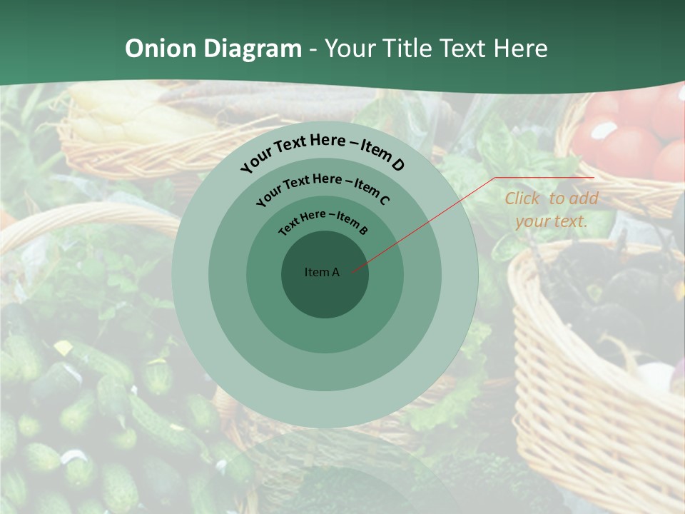 A Bunch Of Baskets Filled With Different Types Of Vegetables PowerPoint Template