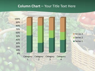 A Bunch Of Baskets Filled With Different Types Of Vegetables PowerPoint Template