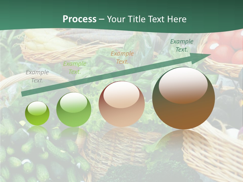 A Bunch Of Baskets Filled With Different Types Of Vegetables PowerPoint Template
