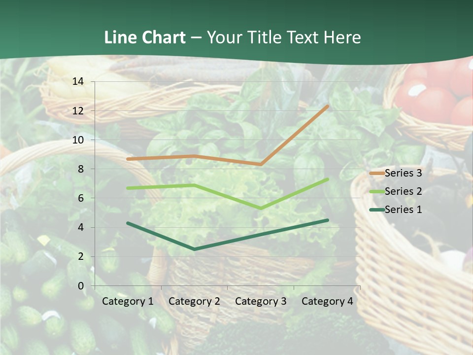 A Bunch Of Baskets Filled With Different Types Of Vegetables PowerPoint Template
