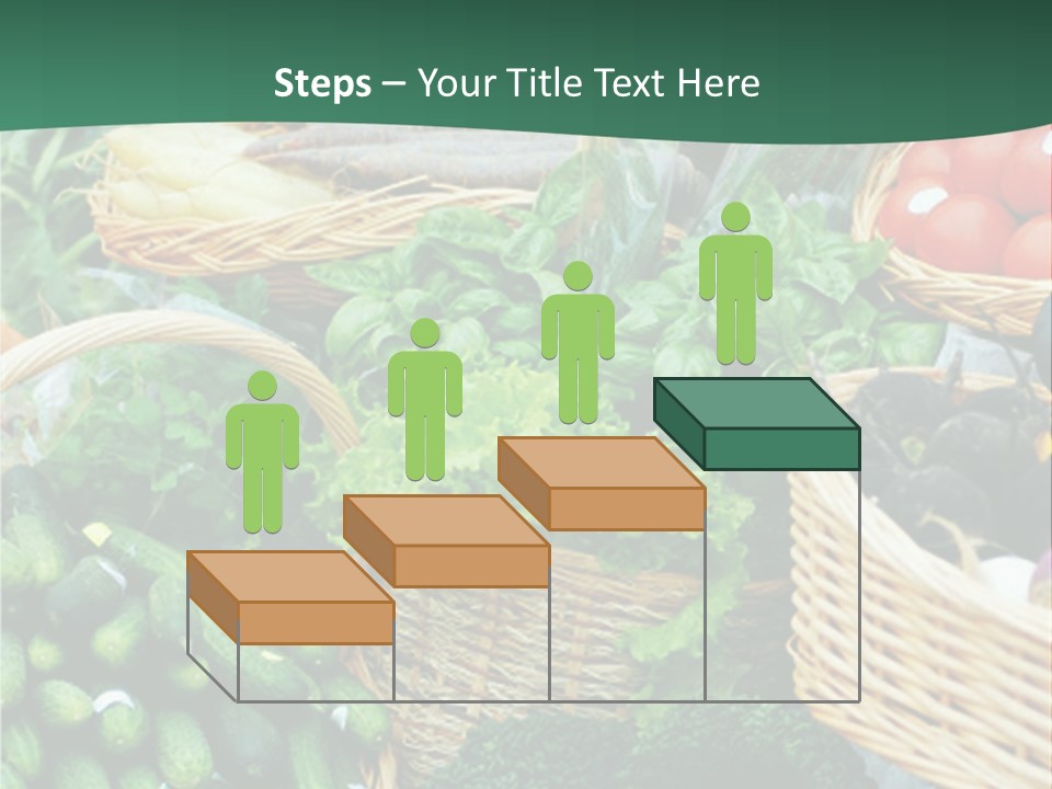 A Bunch Of Baskets Filled With Different Types Of Vegetables PowerPoint Template