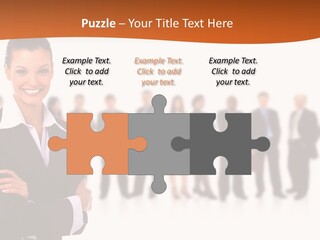A Woman Standing In Front Of A Group Of People PowerPoint Template