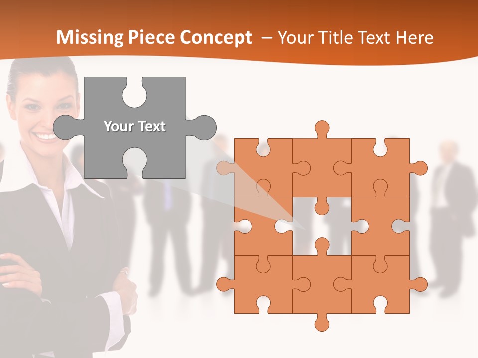 A Woman Standing In Front Of A Group Of People PowerPoint Template