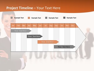 A Woman Standing In Front Of A Group Of People PowerPoint Template