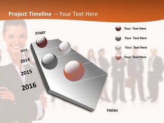 A Woman Standing In Front Of A Group Of People PowerPoint Template