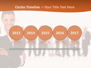 A Woman Standing In Front Of A Group Of People PowerPoint Template