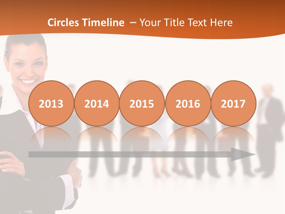 A Woman Standing In Front Of A Group Of People PowerPoint Template
