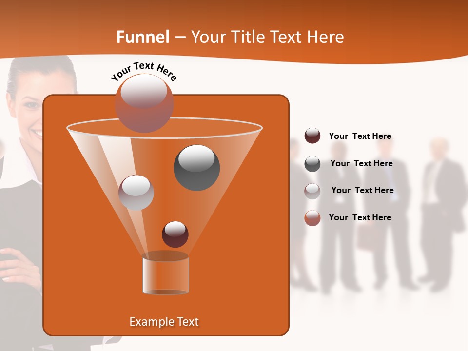 A Woman Standing In Front Of A Group Of People PowerPoint Template