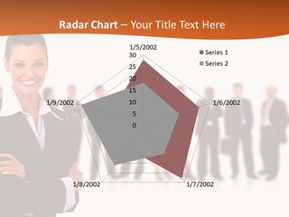 A Woman Standing In Front Of A Group Of People PowerPoint Template