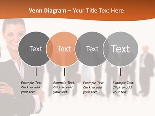 A Woman Standing In Front Of A Group Of People PowerPoint Template