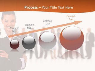 A Woman Standing In Front Of A Group Of People PowerPoint Template