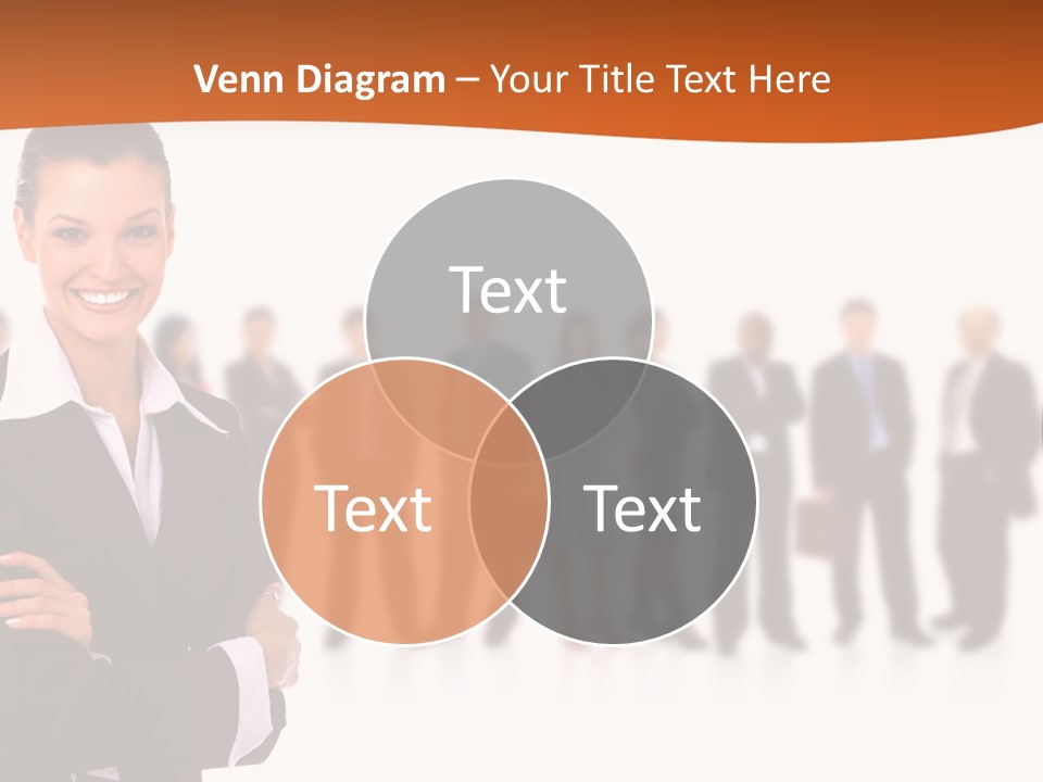 A Woman Standing In Front Of A Group Of People PowerPoint Template