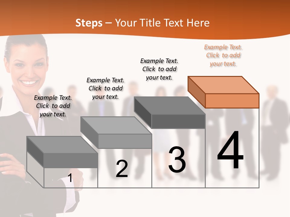 A Woman Standing In Front Of A Group Of People PowerPoint Template