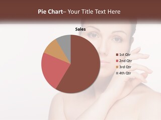 A Woman Posing For A Picture With Her Hands On Her Face PowerPoint Template