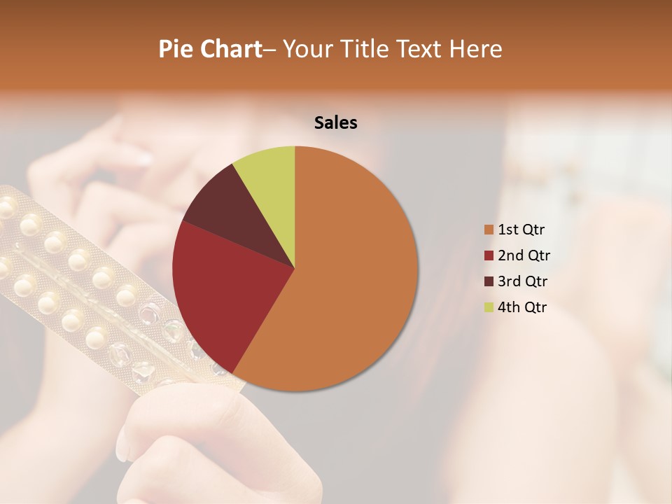 A Woman Holding A Contraption In Her Hand PowerPoint Template