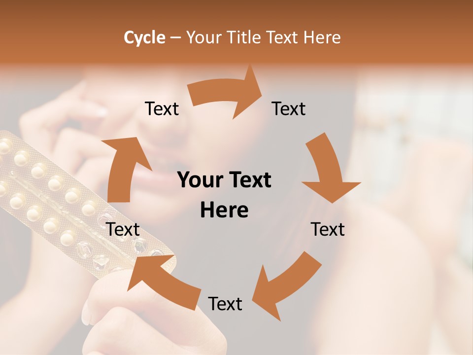 A Woman Holding A Contraption In Her Hand PowerPoint Template