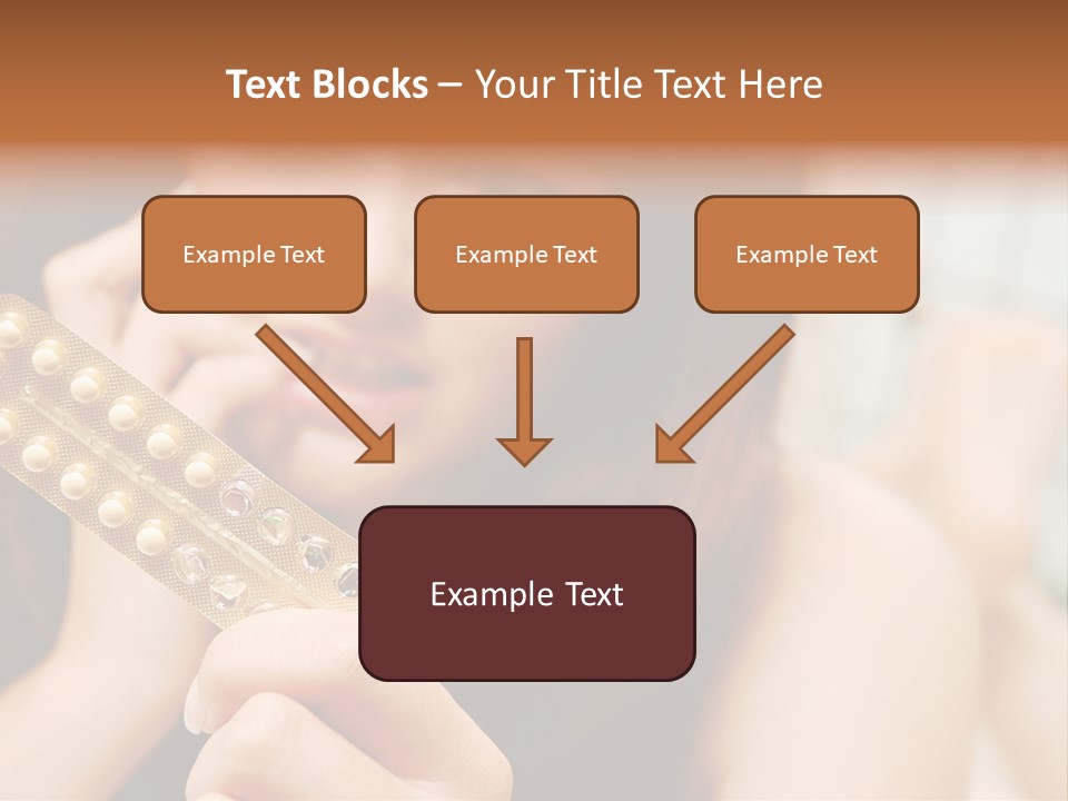A Woman Holding A Contraption In Her Hand PowerPoint Template
