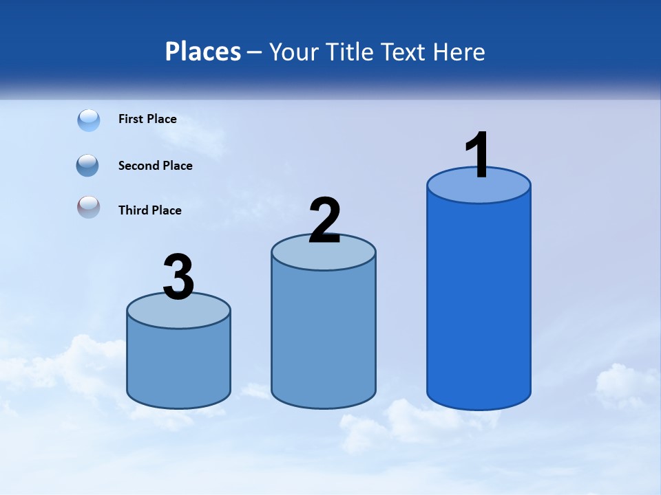 A Blue Sky With Clouds Powerpoint Template PowerPoint Template