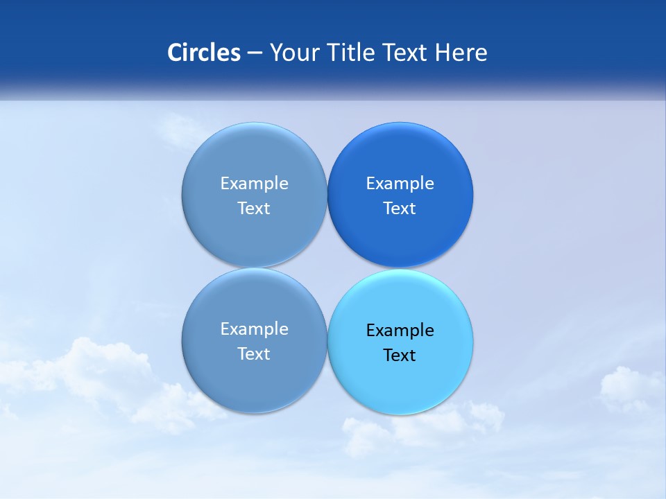 A Blue Sky With Clouds Powerpoint Template PowerPoint Template