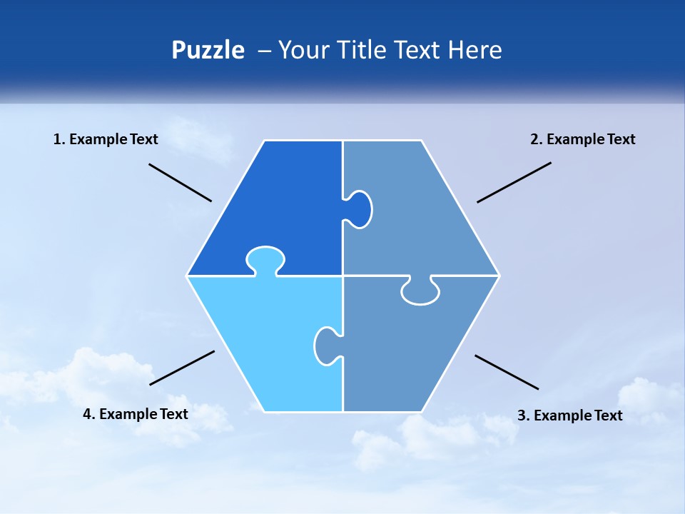 A Blue Sky With Clouds Powerpoint Template PowerPoint Template