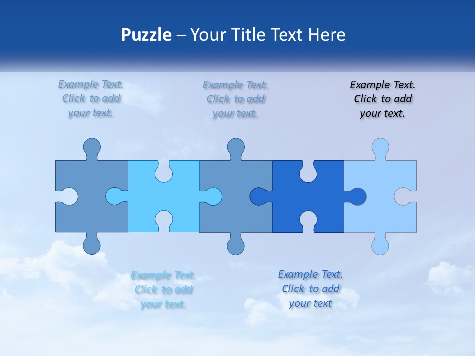 A Blue Sky With Clouds Powerpoint Template PowerPoint Template