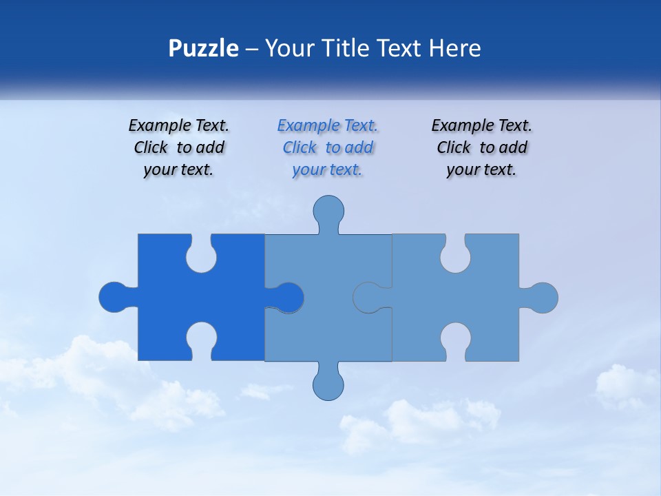 A Blue Sky With Clouds Powerpoint Template PowerPoint Template