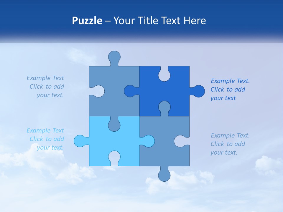 A Blue Sky With Clouds Powerpoint Template PowerPoint Template