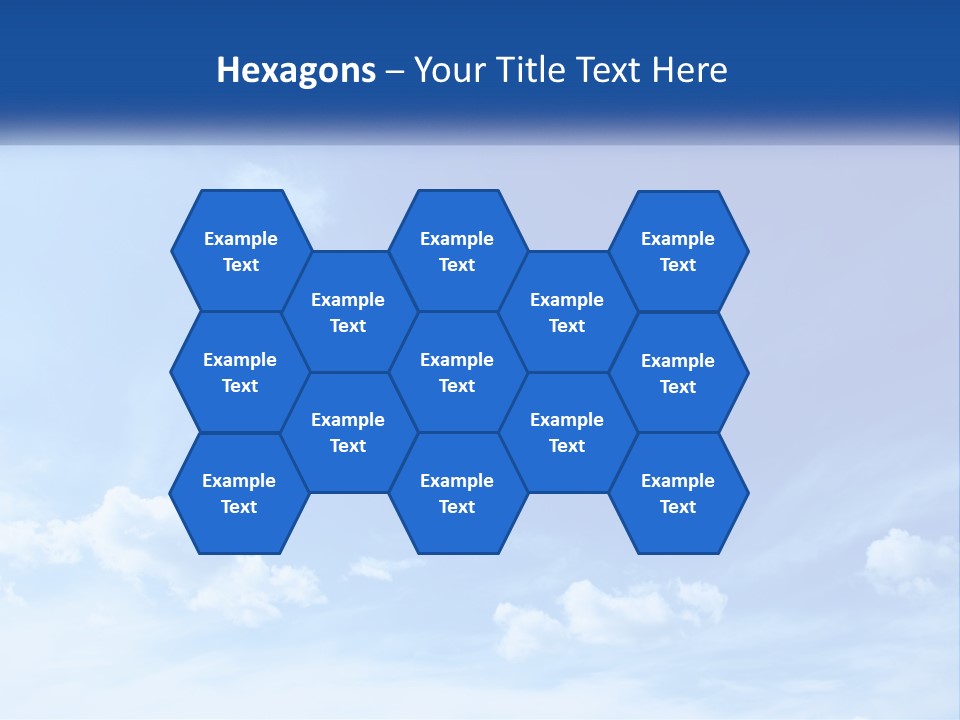 A Blue Sky With Clouds Powerpoint Template PowerPoint Template