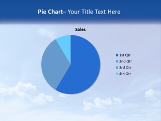 A Blue Sky With Clouds Powerpoint Template PowerPoint Template