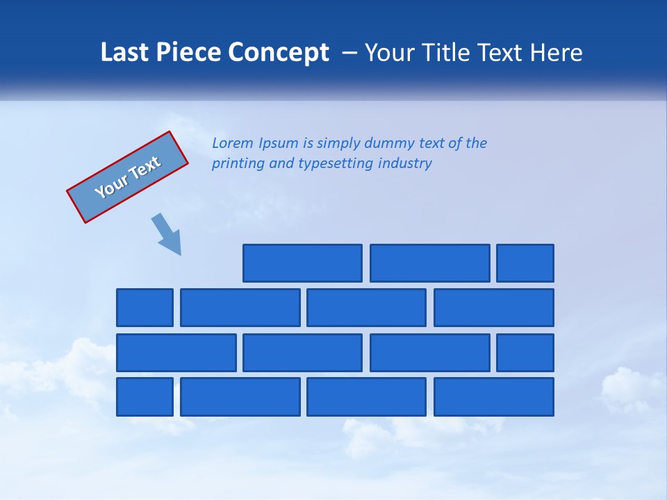 A Blue Sky With Clouds Powerpoint Template PowerPoint Template