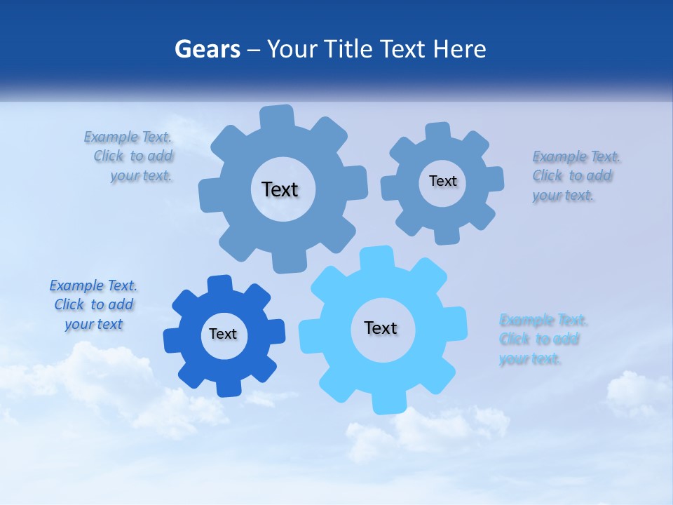A Blue Sky With Clouds Powerpoint Template PowerPoint Template