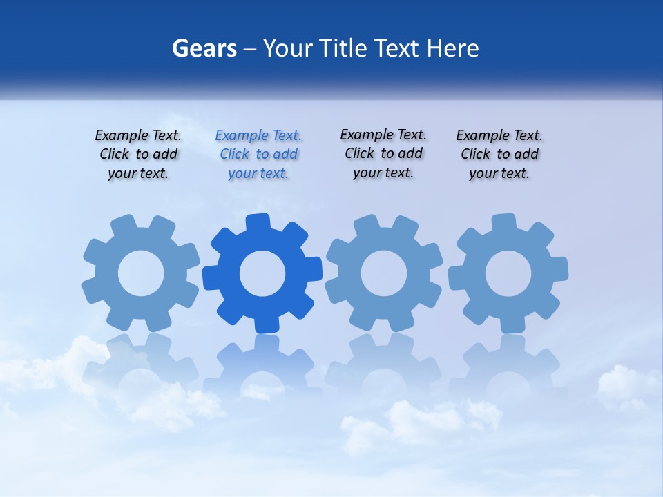 A Blue Sky With Clouds Powerpoint Template PowerPoint Template