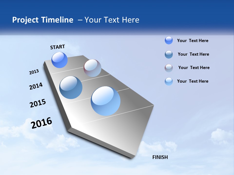 A Blue Sky With Clouds Powerpoint Template PowerPoint Template