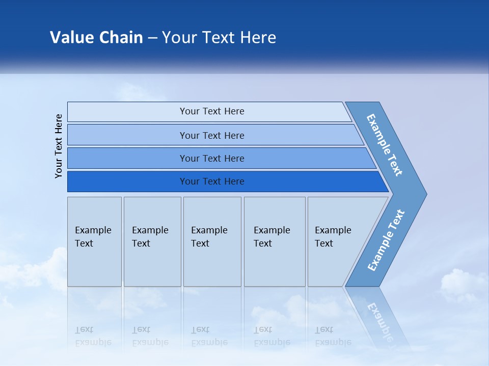 A Blue Sky With Clouds Powerpoint Template PowerPoint Template