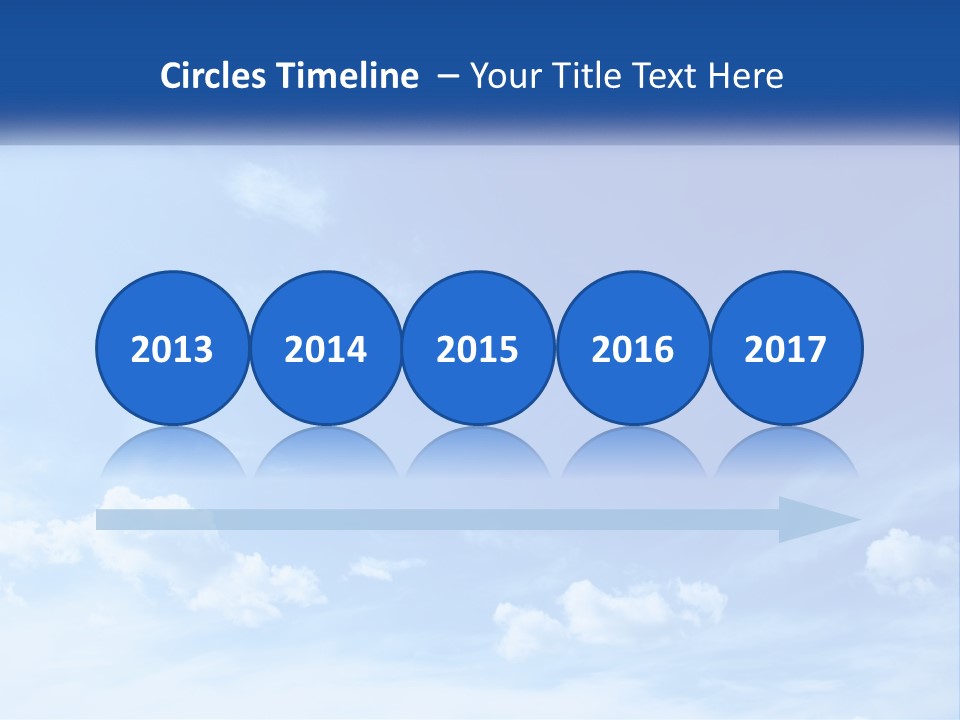 A Blue Sky With Clouds Powerpoint Template PowerPoint Template