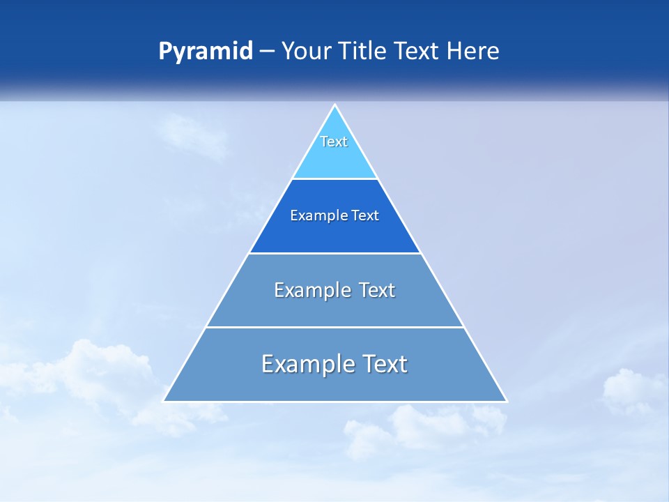 A Blue Sky With Clouds Powerpoint Template PowerPoint Template