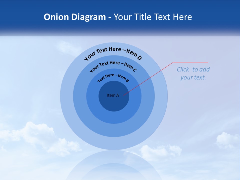 A Blue Sky With Clouds Powerpoint Template PowerPoint Template