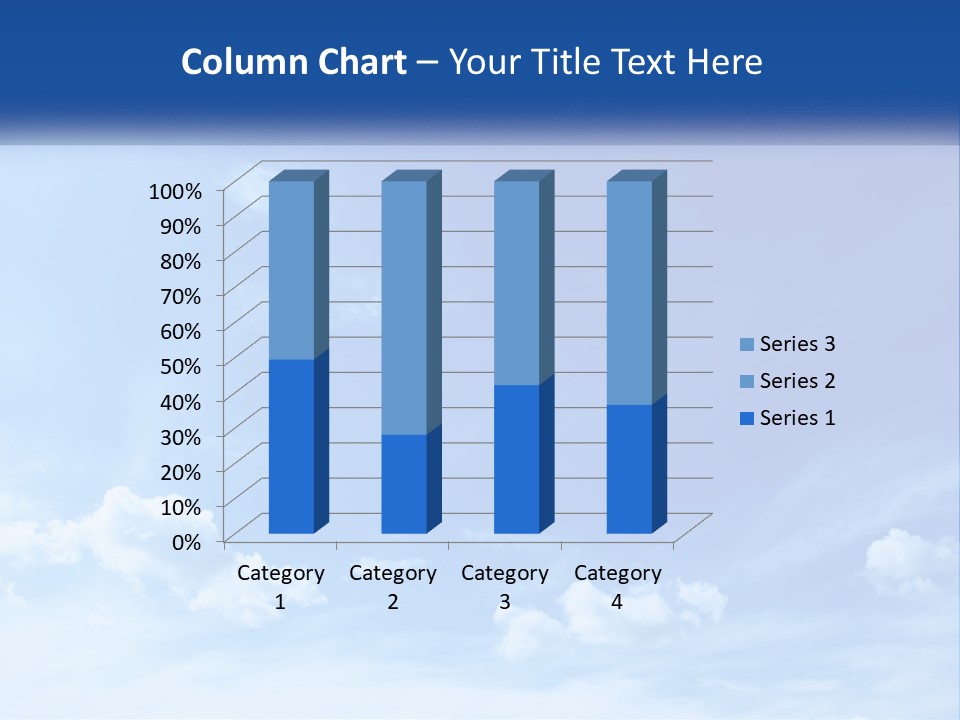 A Blue Sky With Clouds Powerpoint Template PowerPoint Template