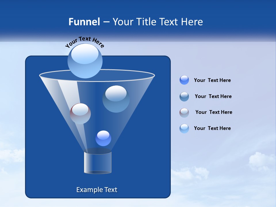 A Blue Sky With Clouds Powerpoint Template PowerPoint Template