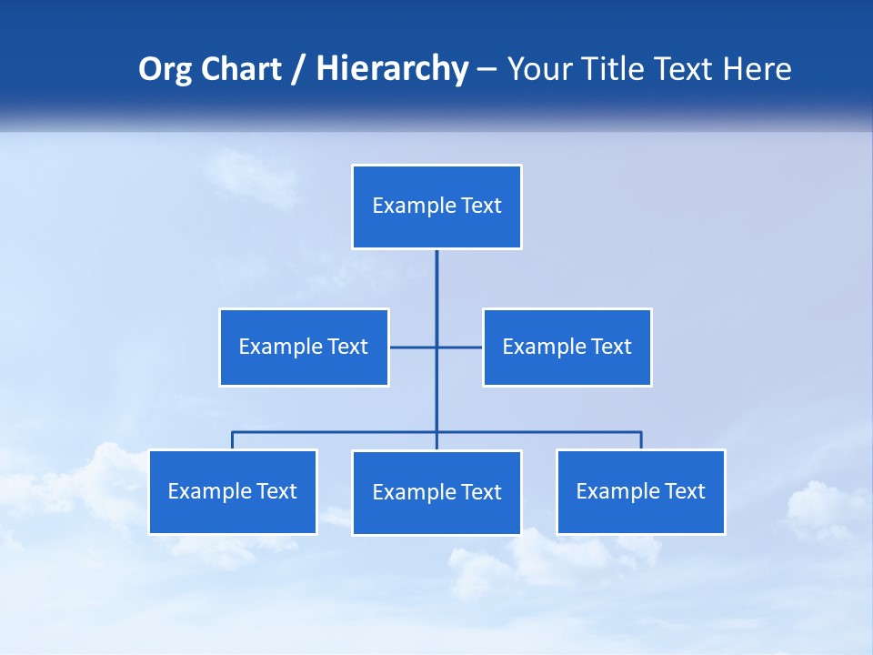A Blue Sky With Clouds Powerpoint Template PowerPoint Template