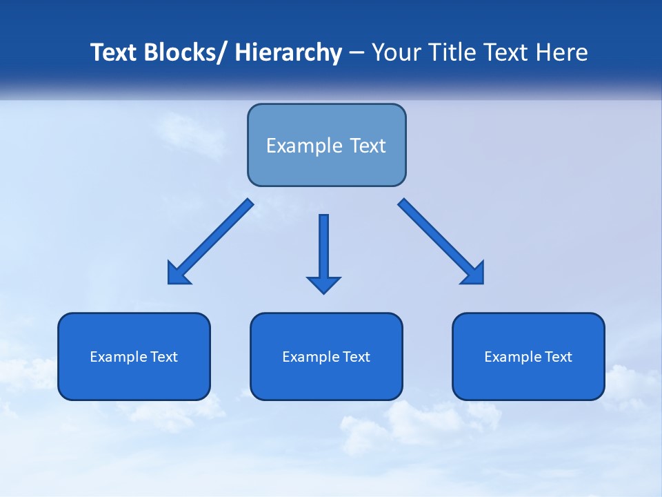 A Blue Sky With Clouds Powerpoint Template PowerPoint Template