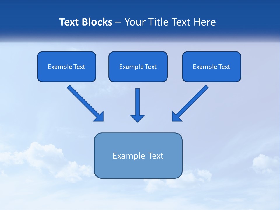 A Blue Sky With Clouds Powerpoint Template PowerPoint Template