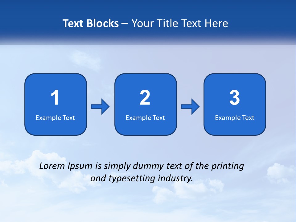 A Blue Sky With Clouds Powerpoint Template PowerPoint Template